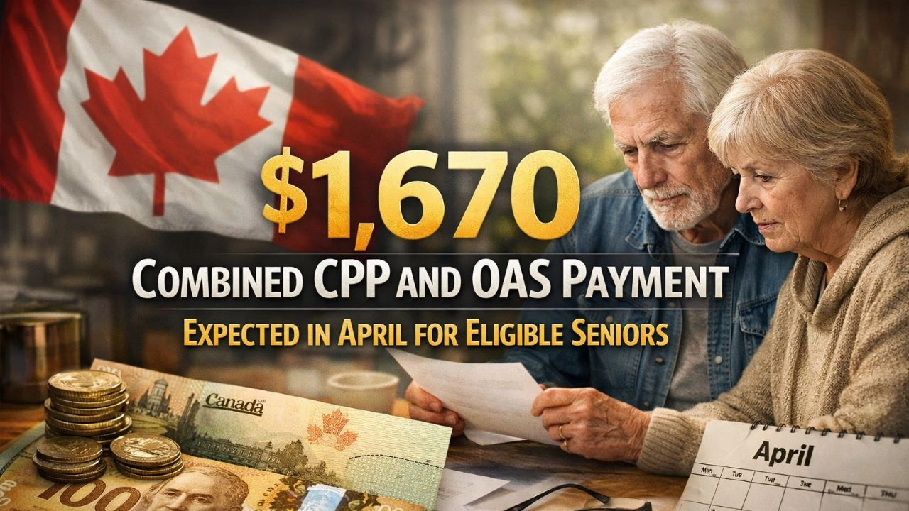 $1,670 Combined CPP and OAS Payment Expected in April for Eligible Seniors